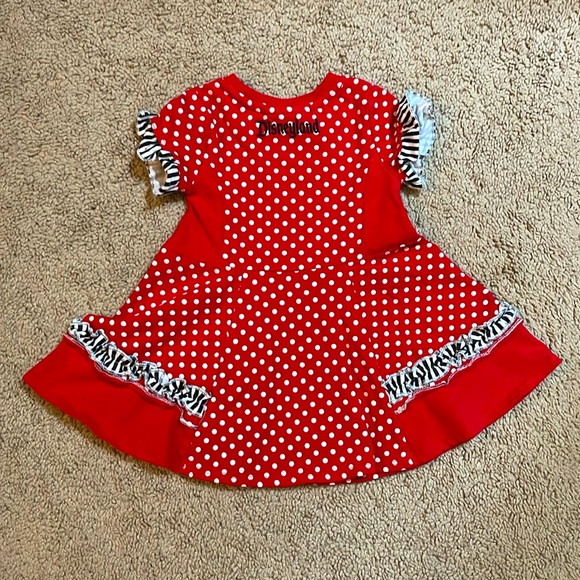 Adorable Disney Parks Baby Girl Minnie Mouse dress, 6 mo., very gently used. - Picture 4 of 8